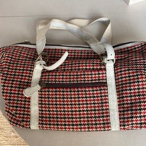 Fall , houndstooth wool bag